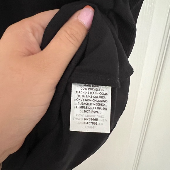 Halogen Black Ruched Blouse SZ L - Picture 4 of 5